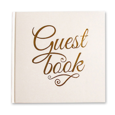 Wit goud gastenboek