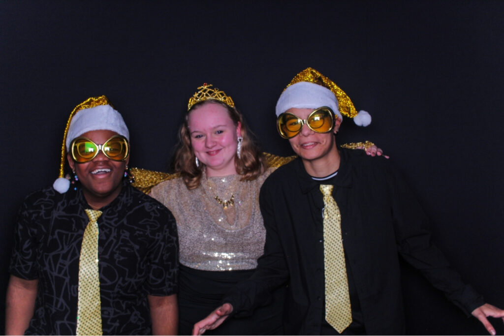 Photobooth achtergrond zwart